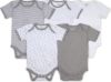 Imagen de Burt's Bees Bodies unisex para bebe 100 % algodón orgánico paquete de 5 unidades, manga corta y manga larga